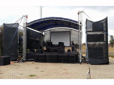 Tourgo Portable Aluminum Stage Roof Truss for Outdoor Stage Truss Rental