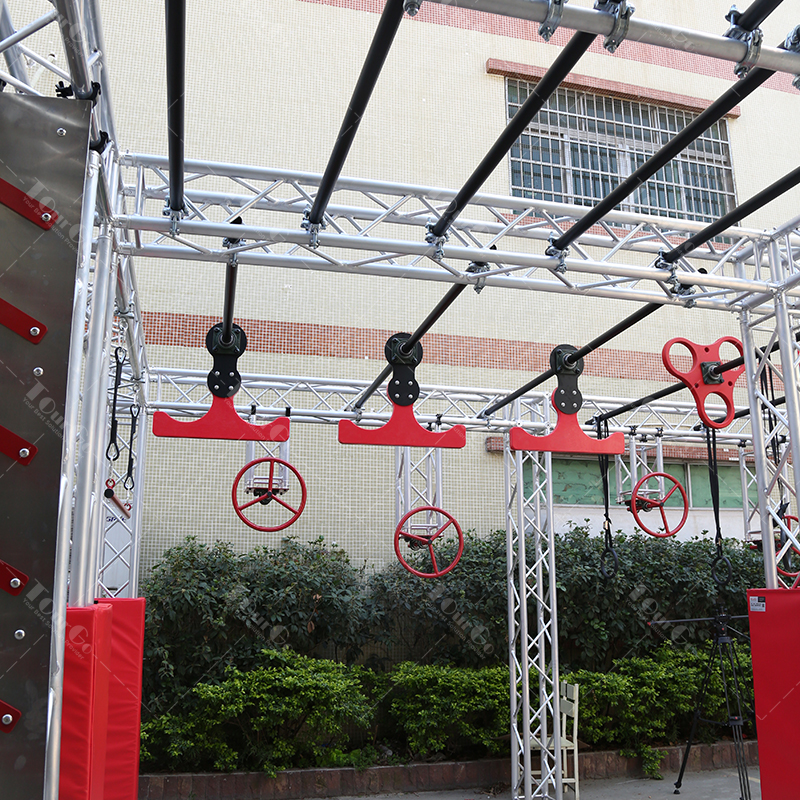 Free Design Parkour Ninja Wingnut Swings Course Commercial Kids Adult Ninja Warrior Obstacle Course for Ninja Gym