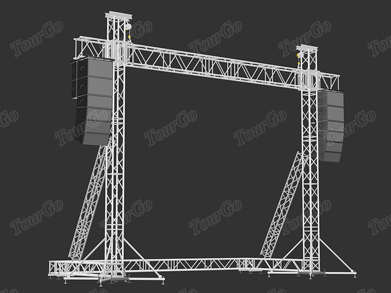 TourGo 7x7m TUV Approved LED Screen Truss / Hanging Speaker Truss