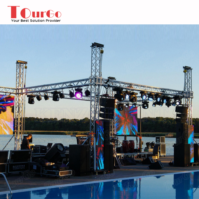 TourGo Event Stage Truss System, Aluminum Truss Stage, Small Stage Lighting Truss