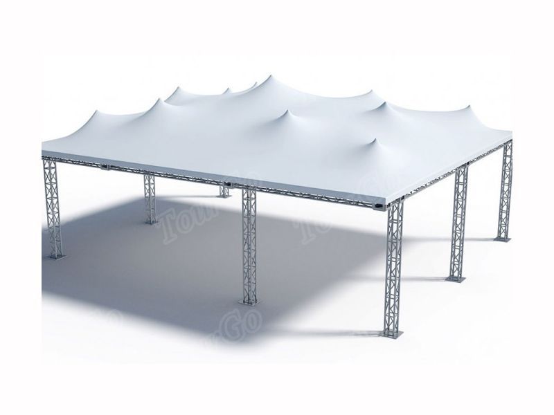 Tourg Aluminum Portable Stage Lighting Truss, Concert Roof Truss Tent for Outdoor Event