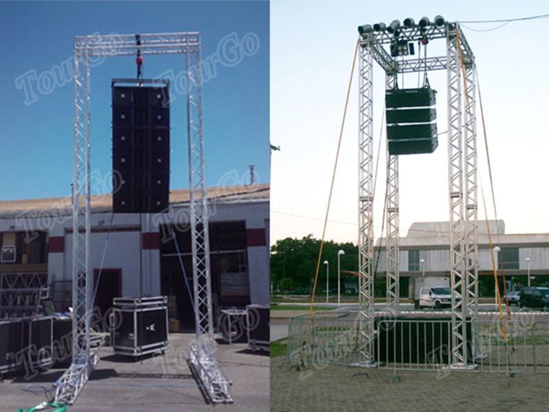 TourGo Line Array Speaker Truss, Outdoor Speaker Hanging Truss, Speaker Truss Tower