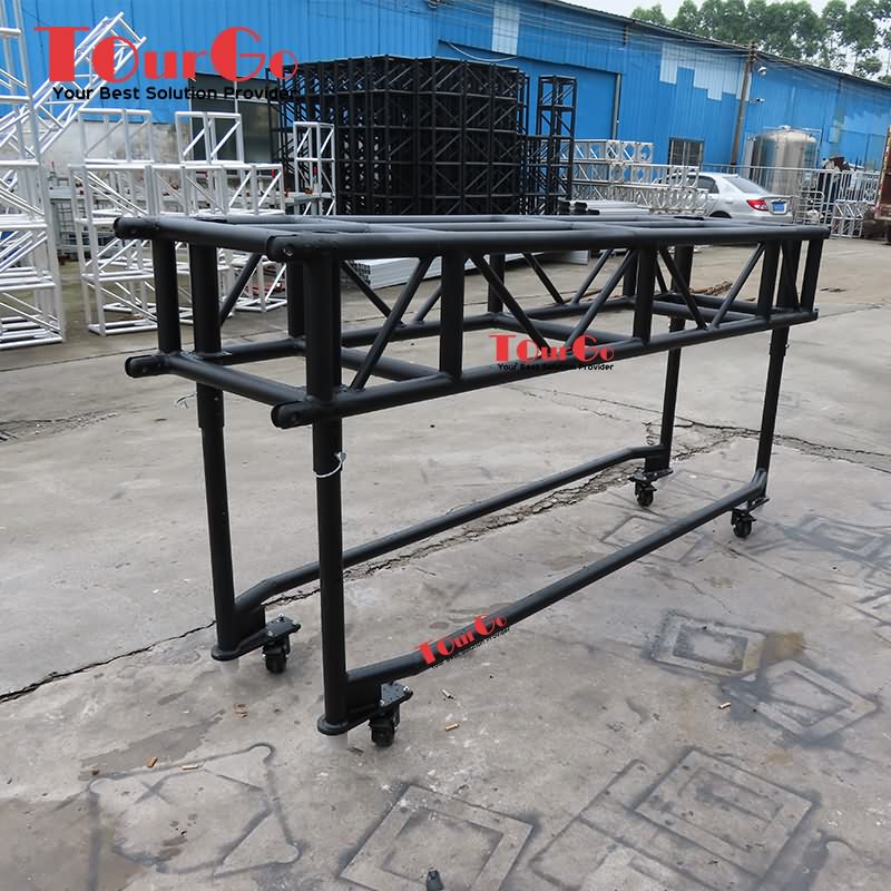 TourGo 8ft Black Aluminum Lighting Pre Rig Truss Same as Tyler GT Truss