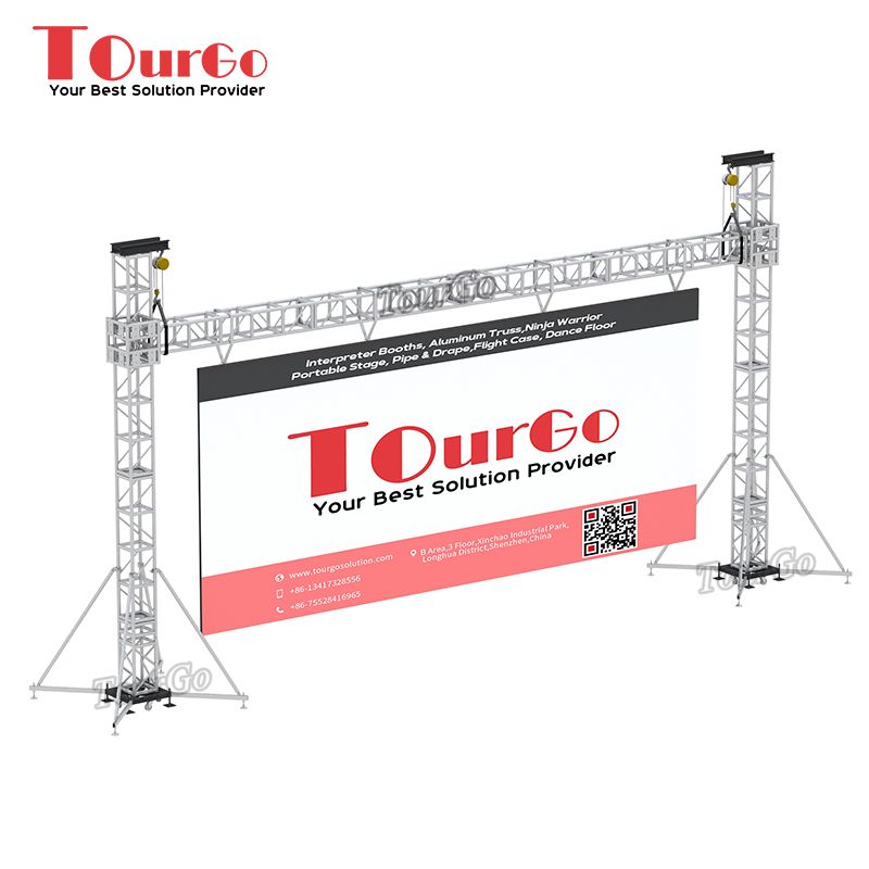 Tourgo Aluminum LED Screen Ground Support Display Truss
