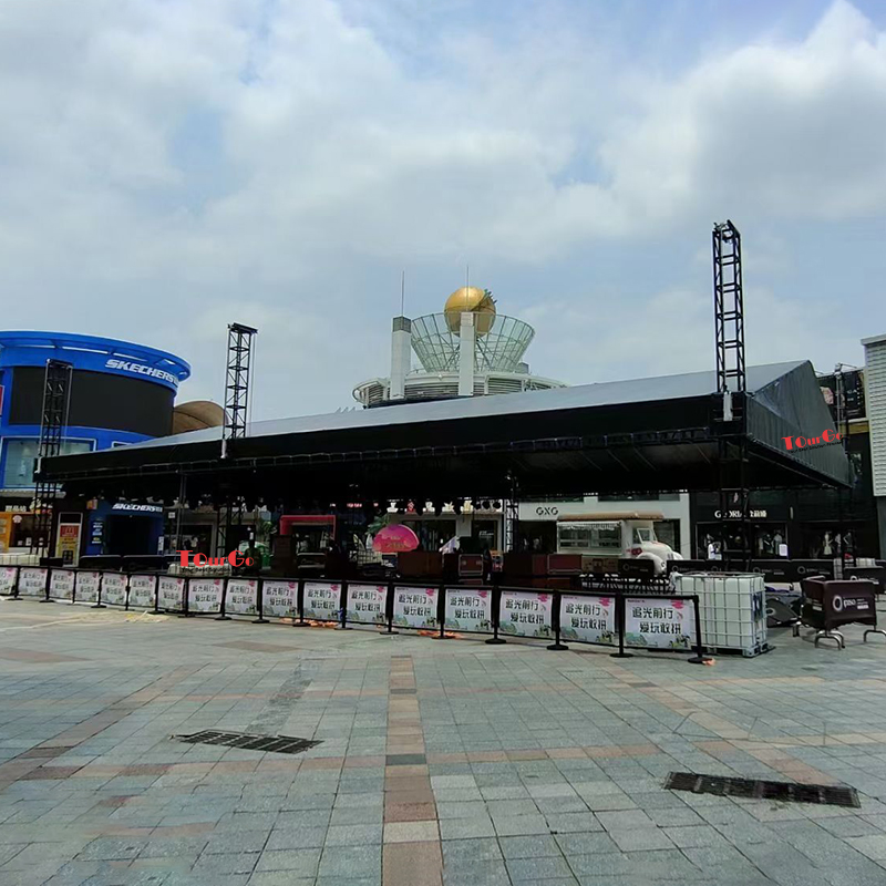 aluminium outdoor concert stage roof truss for trade show display