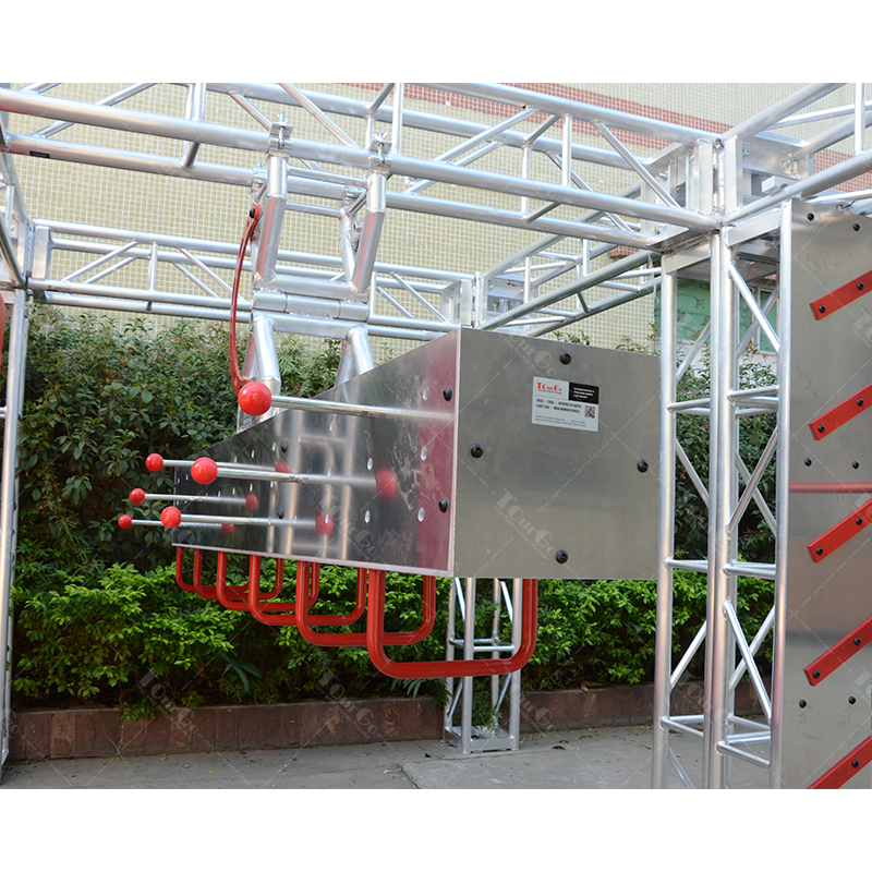 3 in 1 TRAVERSE CLIFF HANGER HANGING SPIKES MONKEY BARS PEG HOLDS RING TOSS Outdoor indoor ninja warrior obstacle course adult