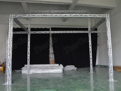 TourGo Truss Display, Aluminium Display Stage Truss , 100mm*100mm Exhibition Truss