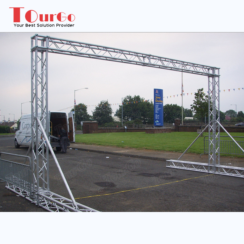 TourGo Outdoor Aluminum Start and Finish Line Truss Goal Post Truss Banner Truss