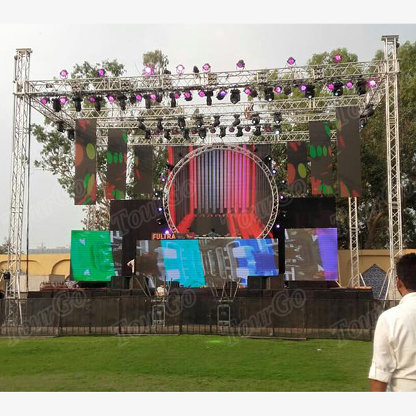 Tourgo 12 Inch Aluminum Truss Roof System Stage Lighting Truss for Outdoor Performance Event