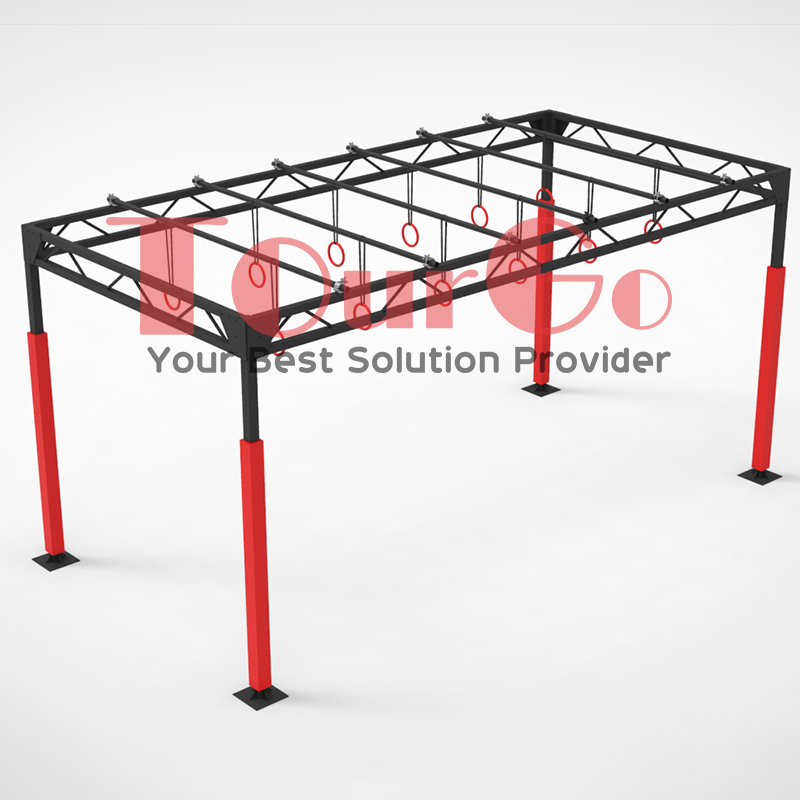 Steel Frame Modern Pentathlon OCR Obstacle Course New Design UIPM Obstacle Rings for Ninja Warrior Obstacle Course & Gymnastics