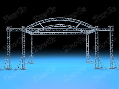 Tourgo Outdoor Event Arched Roof Truss with Canopy