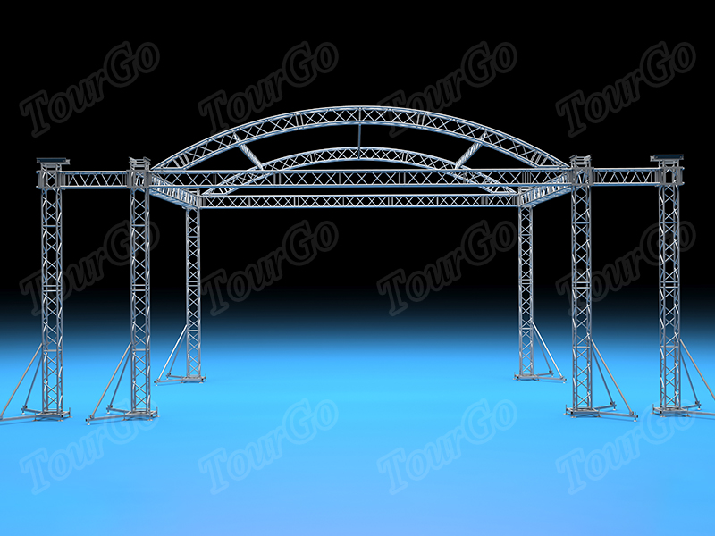 Tourgo Outdoor Event Arched Roof Truss with Canopy
