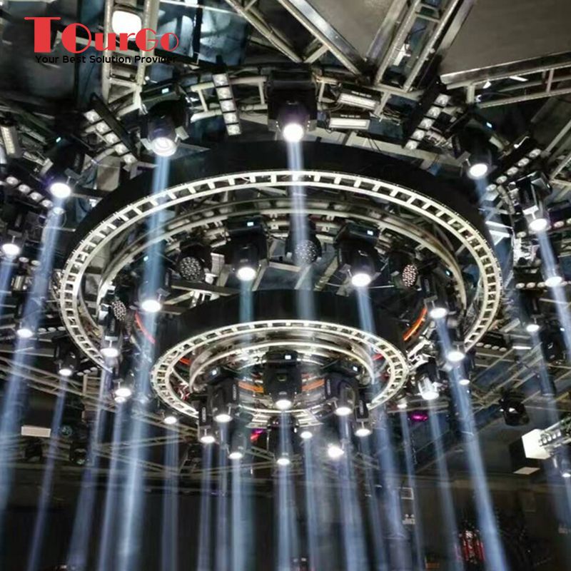 TourGo Aluminum Rotating Truss Circle Lighting Truss for Live Show