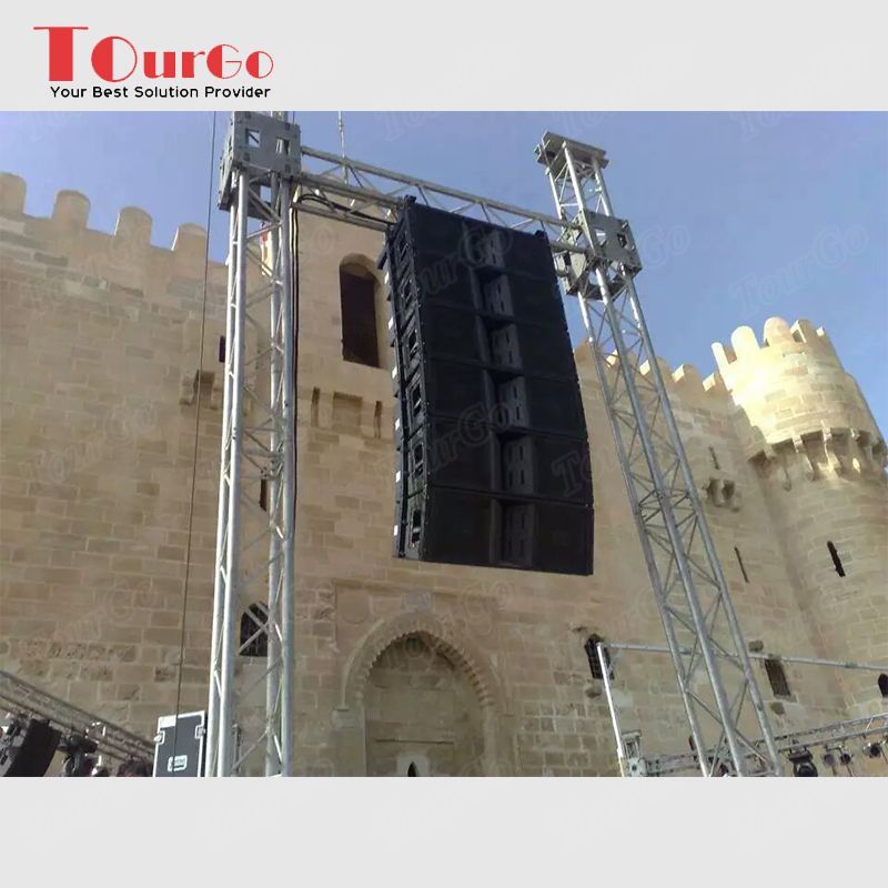 TourGo Aluminum line array speaker truss / speaker truss tower / speaker lift truss