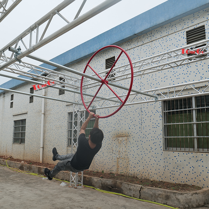 Ninja Warrior Training Equipment Big Wheel Modern Pentathlon Obstacle Course for UIPM Union Internationale de Pentathlon Moderne