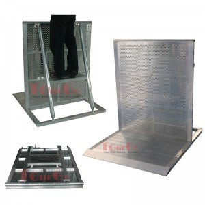 High Quality Aluminum Alloy Crowd Barriers Event Mojo Stage Barrier Pedestrian Barrier