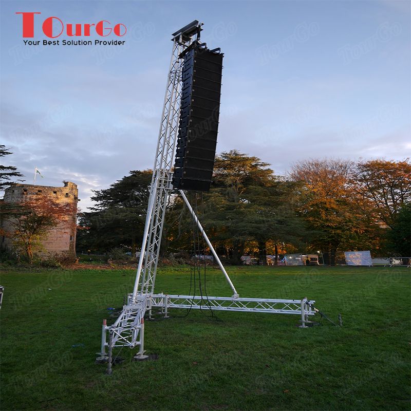 TourGo Concert layer Aluminum Portable Speaker Tower System line array speaker truss lifts