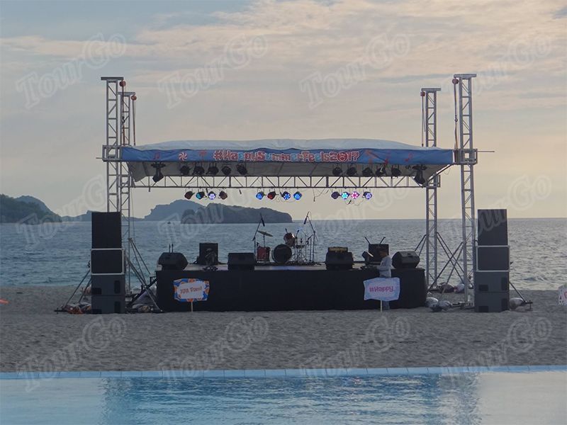 Tourgo Outdoor Aluminum Stage Truss with Portable Stage