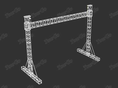 TourGo 9x7m LED Screen Ground Support Aluminium Bolt Truss