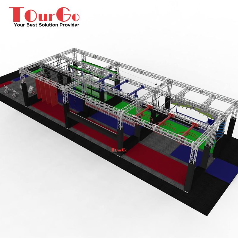 Indoor American Ninja Warrior Obstacle Course Playground for Kids