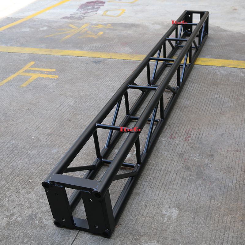 Black Powder Coated 12 inch Aluminum Square Box Lighting Tomcat Truss