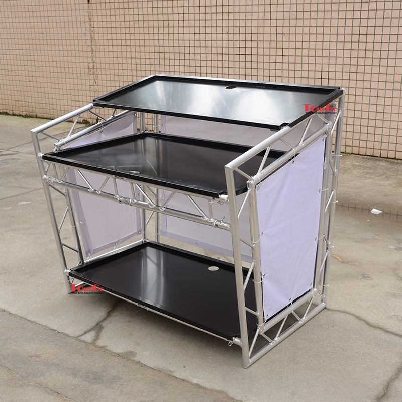 Pro Event DJ Booth Aluminum Collapsible DJ Truss Table for Sale