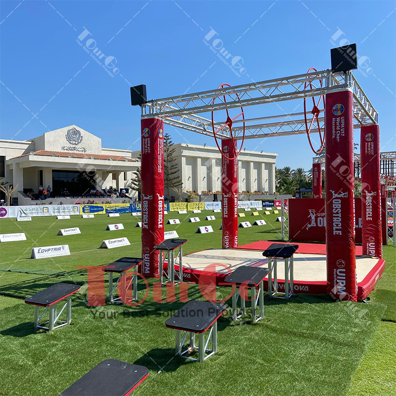 5K 10K 20K OCR Obstacle Course Adventure Aluminum Truss Ninja Warrior Obstacles Outdoor Mud Run Challenge Game Obstacles Course