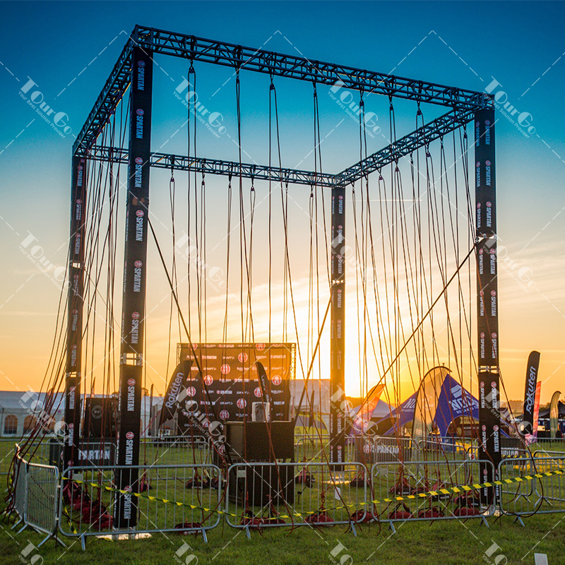 Outdoor Ninja Warrior Course Spartan Race OCR Obstacle Hercules Hoist for Obstacle Course Racing