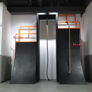 Gymnastics Children Ninja Parkour Equipment Warped Wall for Kids