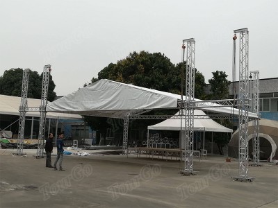 Tourgo Aluminum Truss Roof System Used in Stage Lighting Truss Display