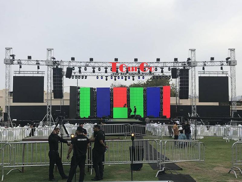 TourGo Outdoor Aluminum Concert Stage Roof Truss System for Sale