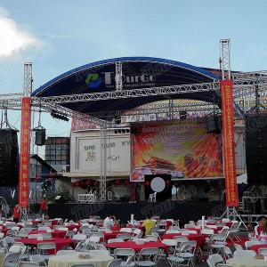 Tourgo DJ Concert Music Lighting Truss / Aluminum Lighting Truss Frame / Outdoor Stage Truss Design