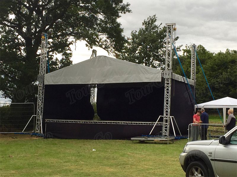 TourGo Customized Aluminum Portable DJ Booths Truss On Sale
