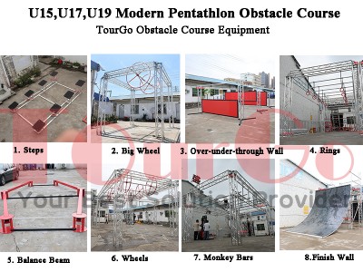 TourGo Manufacturing UIPM-Compliant 8-Obstacle Courses for U15, U17 and U19 Modern Pentathlon