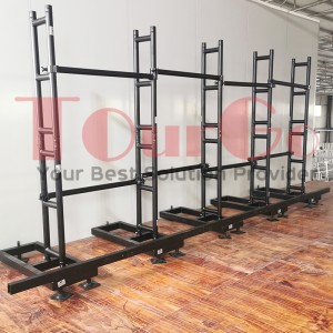 LED video wall ground support stack system