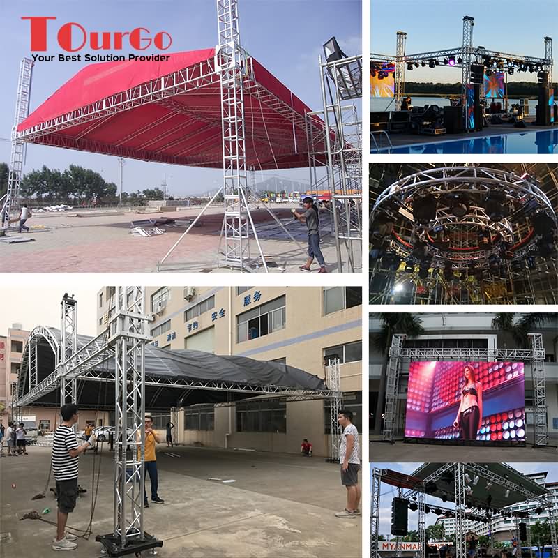 Tourgo Hot Sale Used Aluminum Concert Stage Lighting Roof Truss