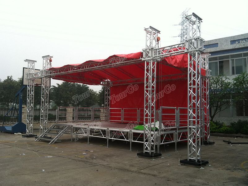 Tourgo Small Concert Stage Equipment Aluminum Roof Truss for Outdoor Event