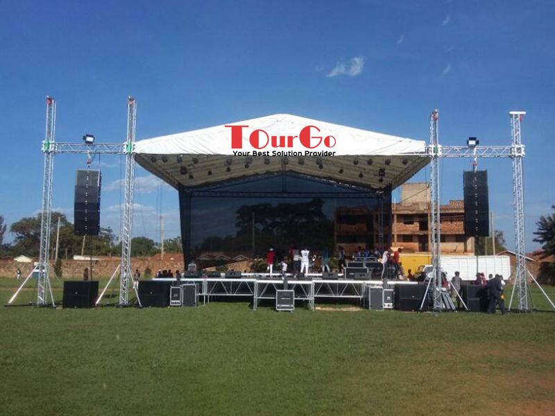 Tourgo Outdoor Aluminum Concert Event Mobile Truss Stage on Sale