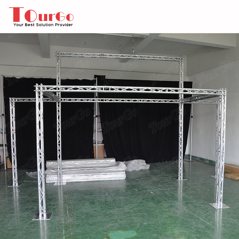 TourGo Hot Sale 100*100mm Aluminum Spigot Truss Small Exhibition Truss