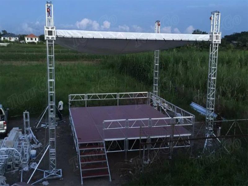 TourGo Durable Outdoor Stage Roof Truss by Global Aluminum Truss