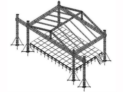 TourGo Roof Truss with Portable Stage