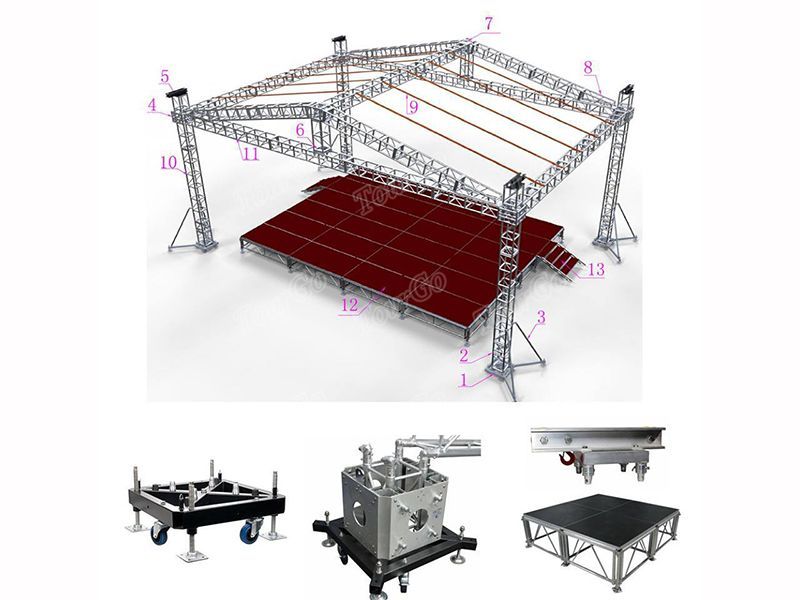 Tourgo Light Weight Outdoor Concert Stage Truss